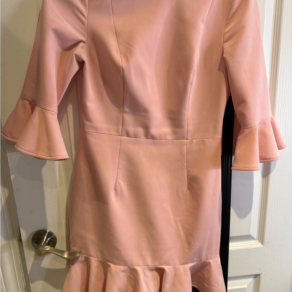 Black Halo Blush Long Sleeve Dress